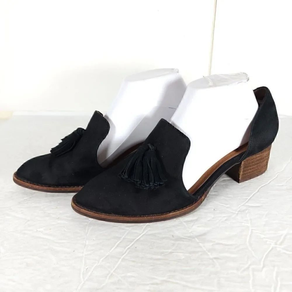 Free People Jeffrey Campbell Women's Charles US8 Suede Slip-On Tassel Loafers